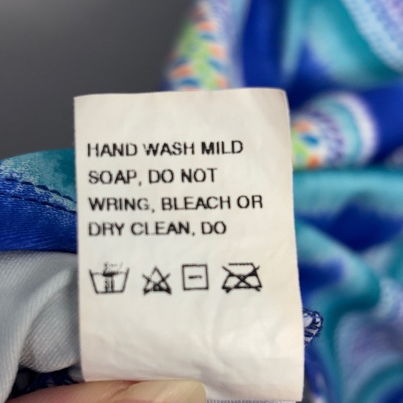 Title Nine Catalina Dress S Racerback Athletic Chevron Blue Shelf Bra - Picture 5 of 7